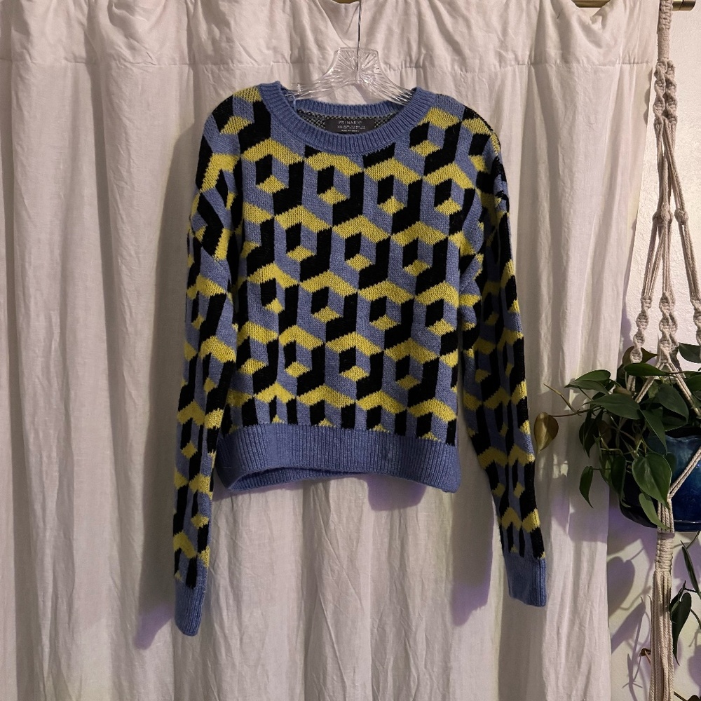 geometric sweater